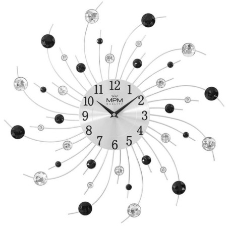 Zegar ścienny 50cm srebrny E04.4283.70